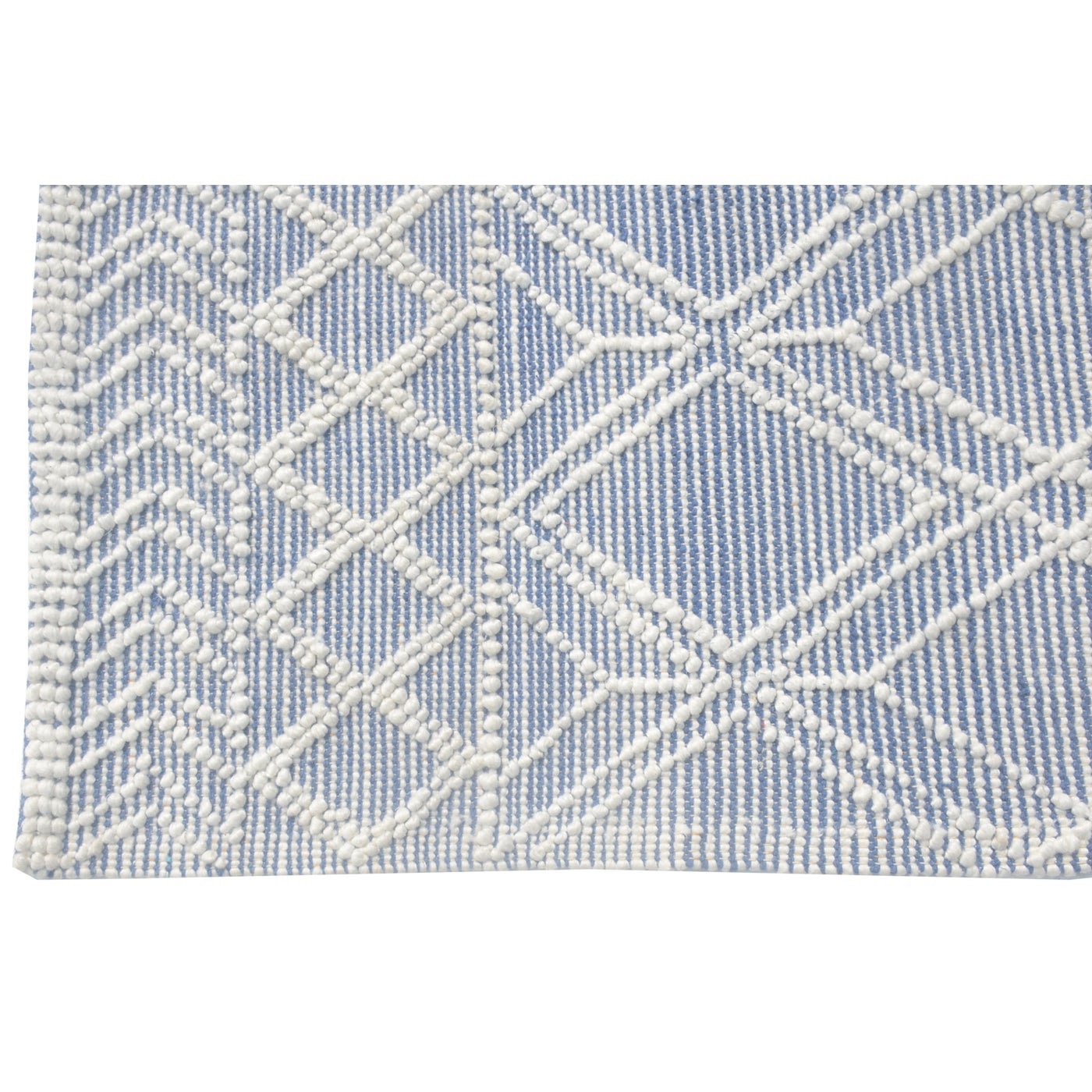 Chloe 7724 Blue/Ivory Geo Rug - Baconco