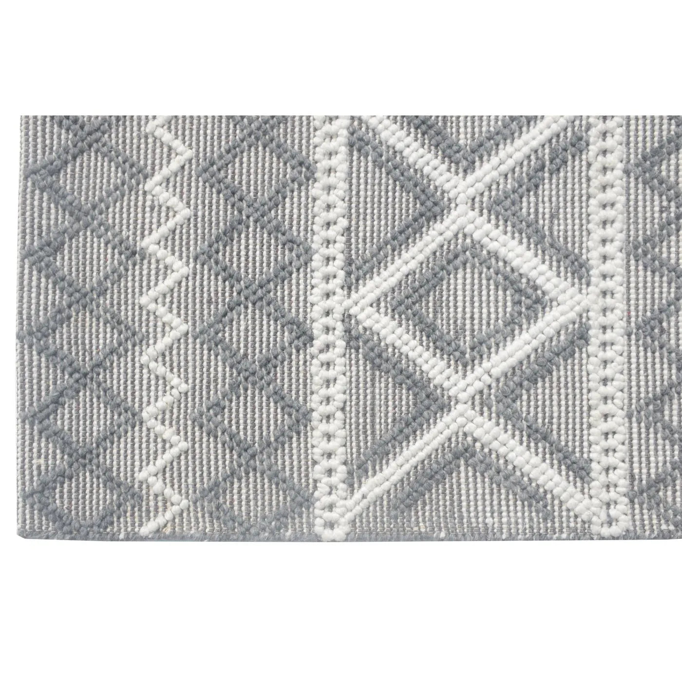 Chloe 7725 Grey/Ivory Boho Rug - Baconco