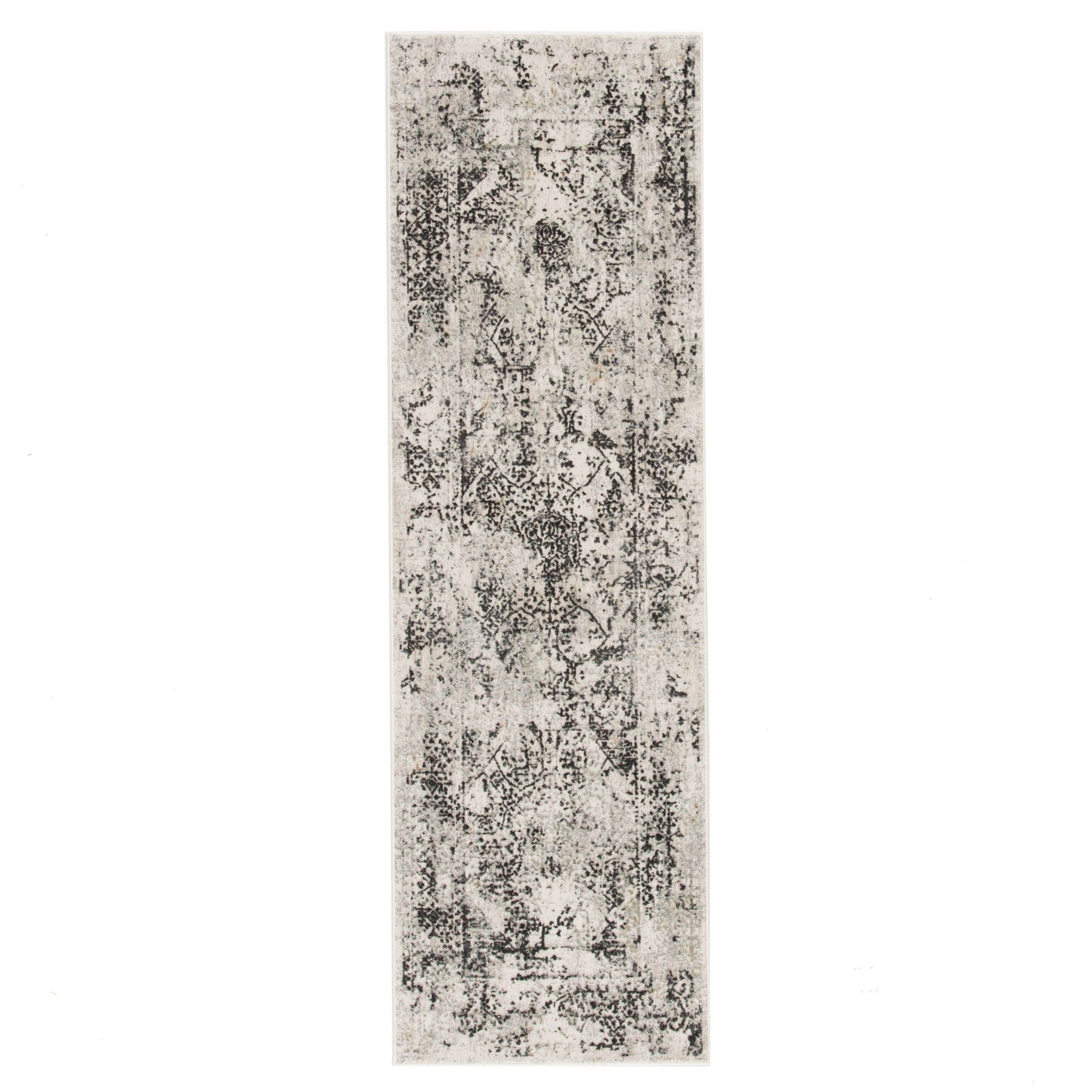 Cirque CIQ06 Yvie White / Gray Rug - Baconco