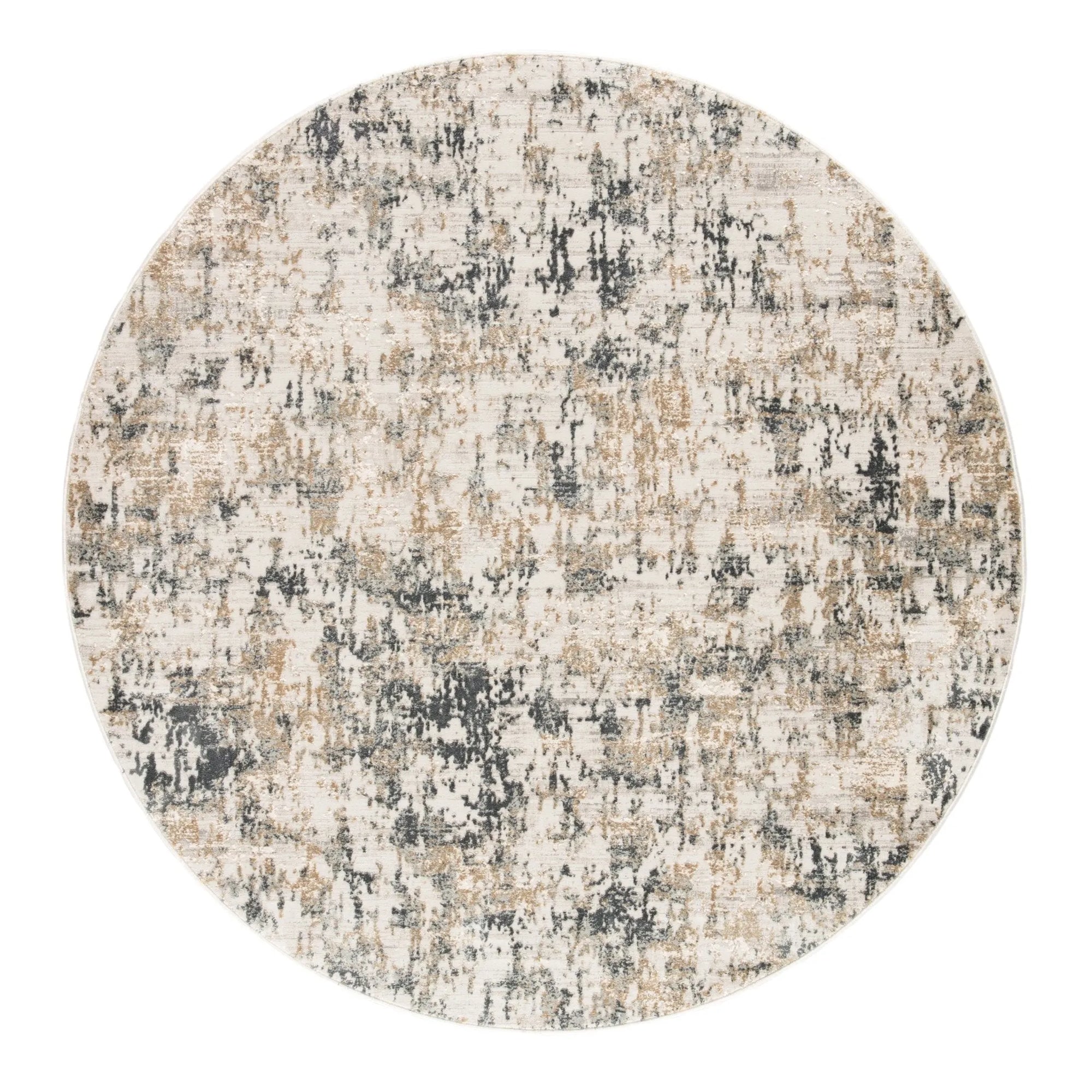 Cirque CIQ09 Arvo White / Dark Gray Rug - Baconco