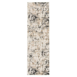 Cirque CIQ09 Arvo White / Dark Gray Rug - Baconco