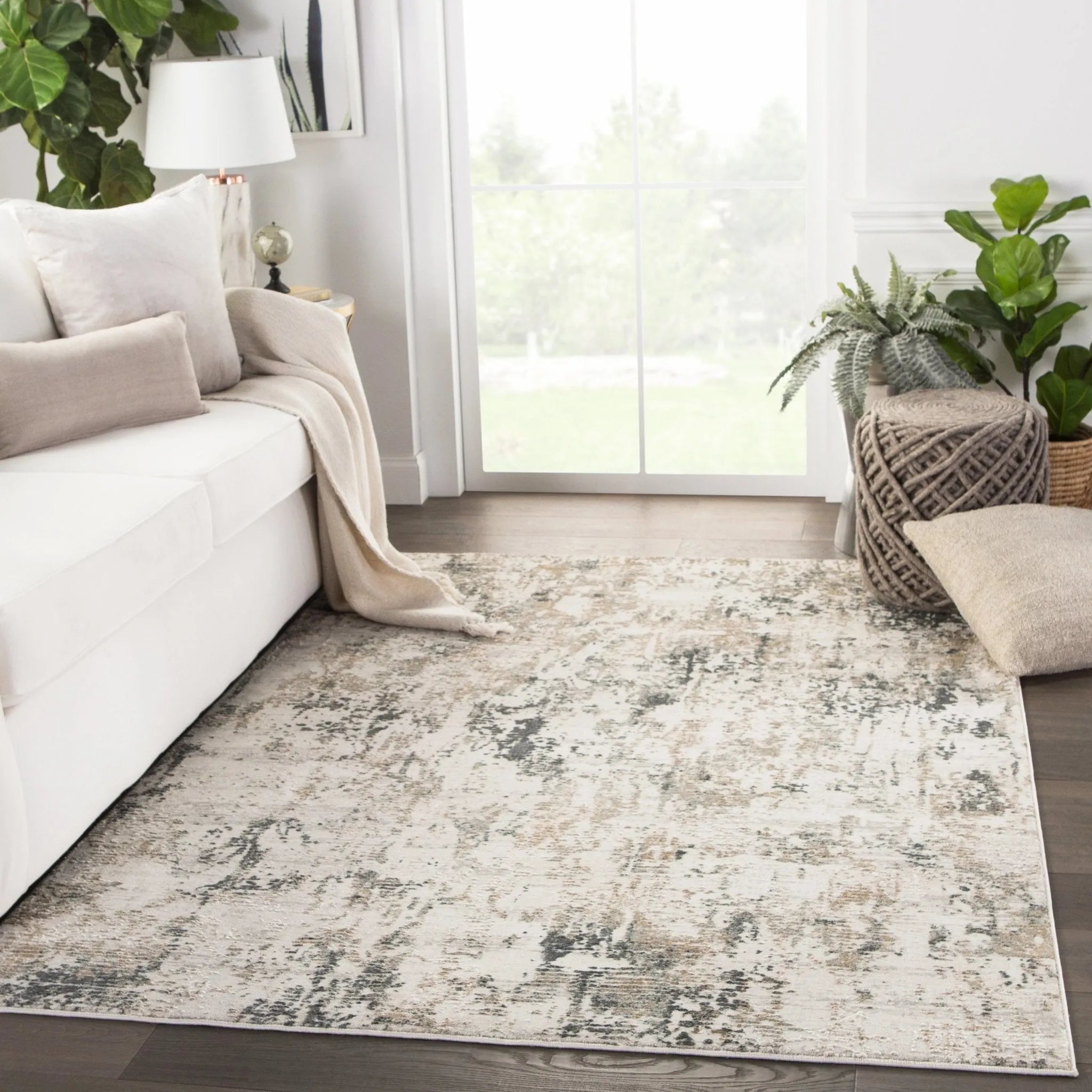 Cirque CIQ29 Cassia Gray/Gold Rug - Baconco