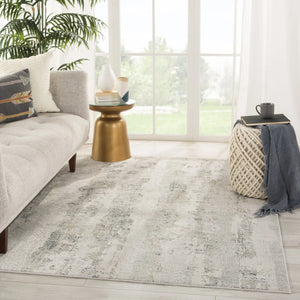 Cirque Ciq35 Jaspal Gray/White Rug - Baconco