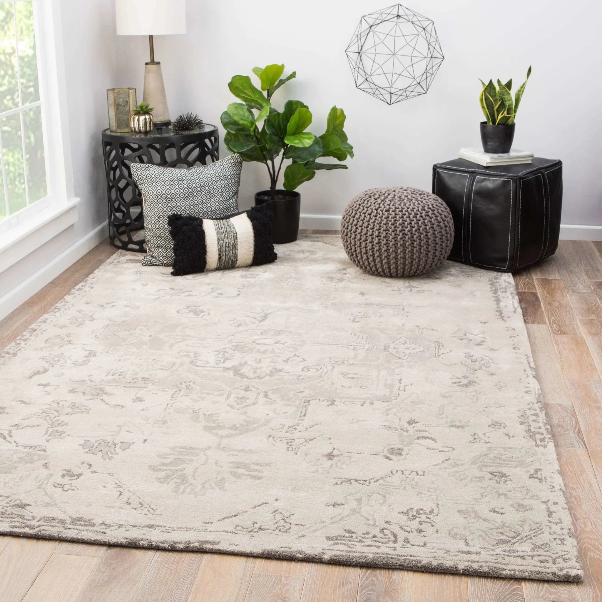 Citrine CIT02 Sasha Taupe / Gray Rug - Baconco