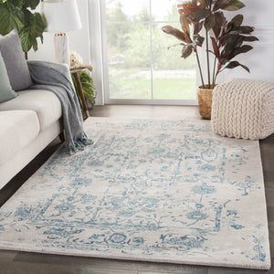 Citrine CIT06 Margate Light Gray/Blue Rug - Baconco