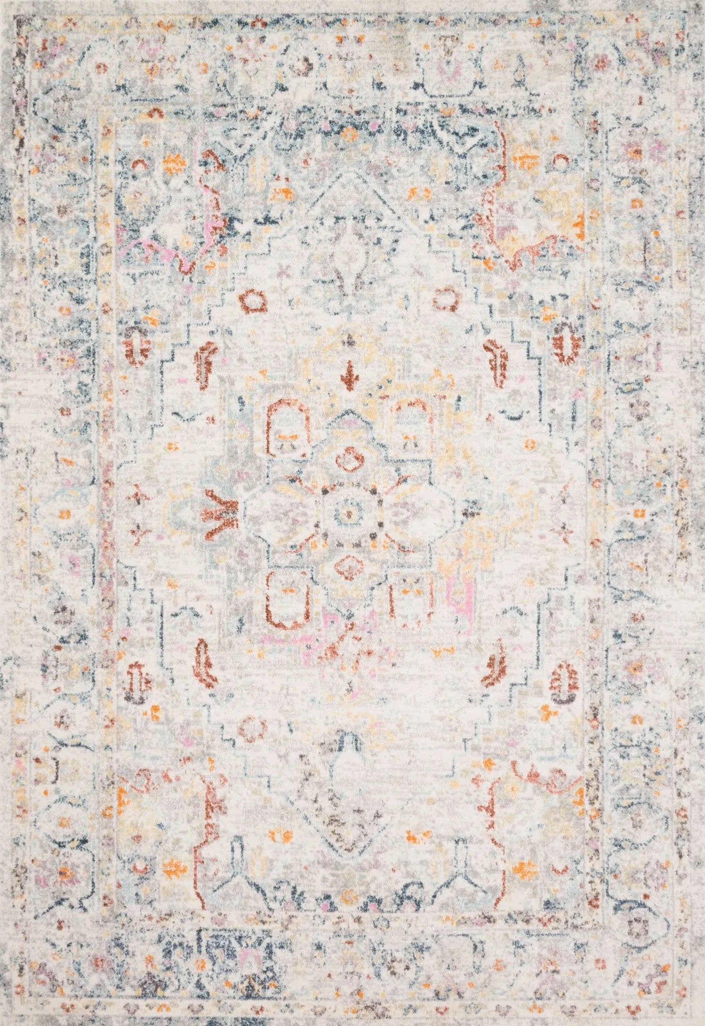 Clara CLA-04 Lt Grey/Multi Rug - Baconco