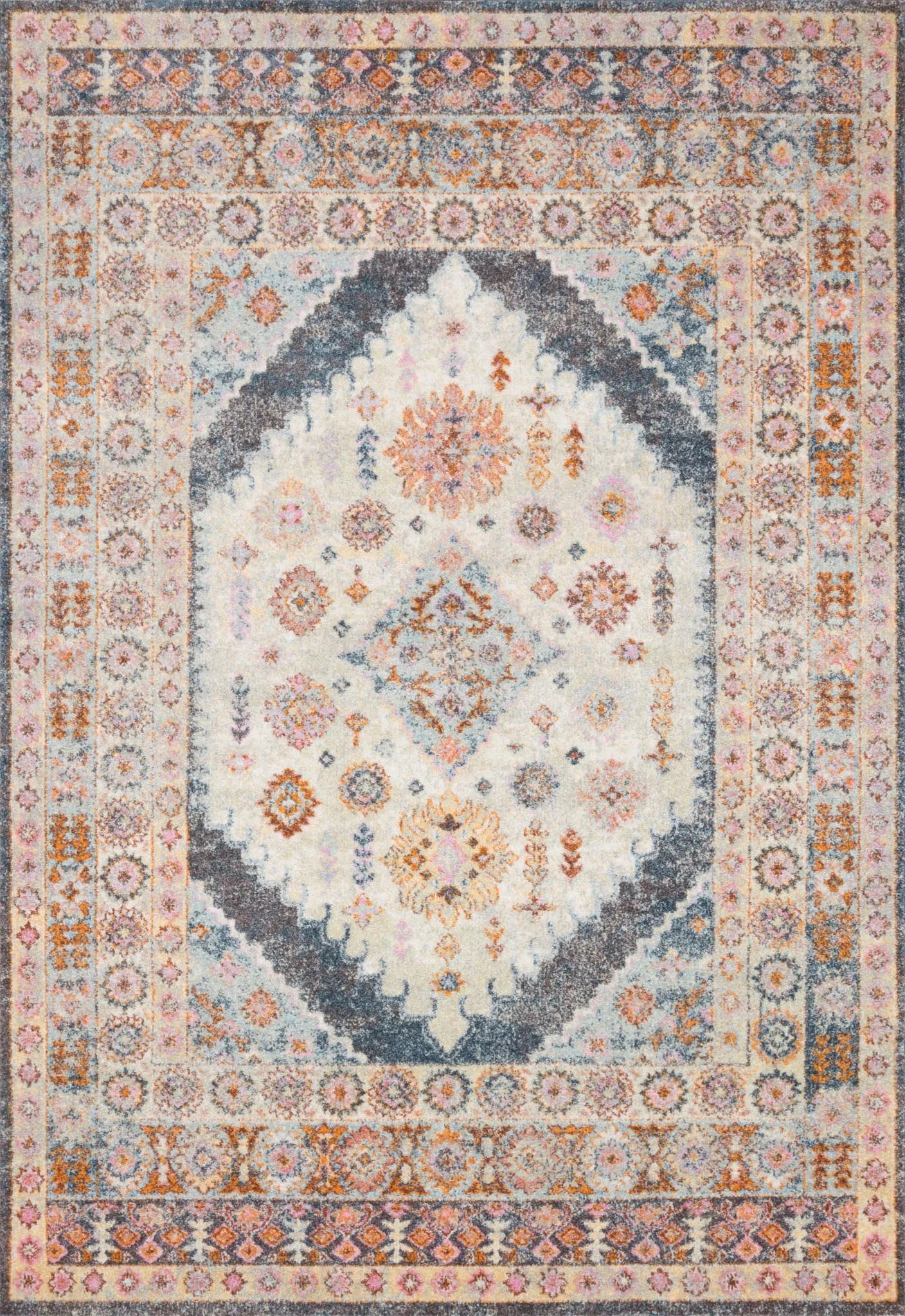 Clara CLA-07 Pebble/Fiesta Rug - Baconco