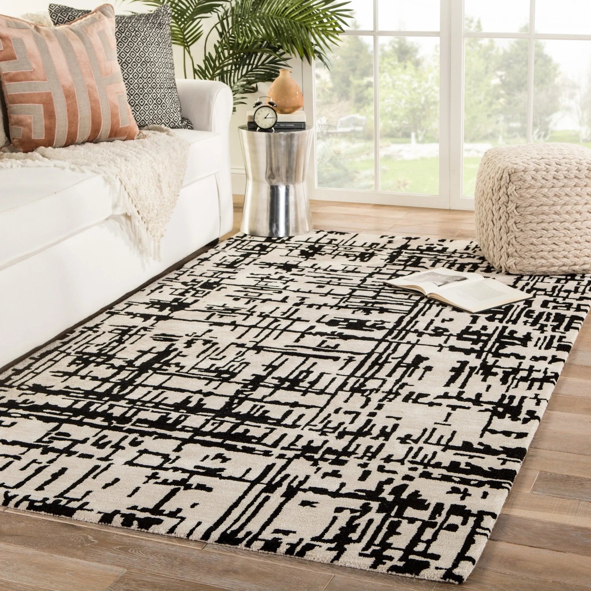 Clayton CLN15 Pals Cream/Black Rug - Baconco