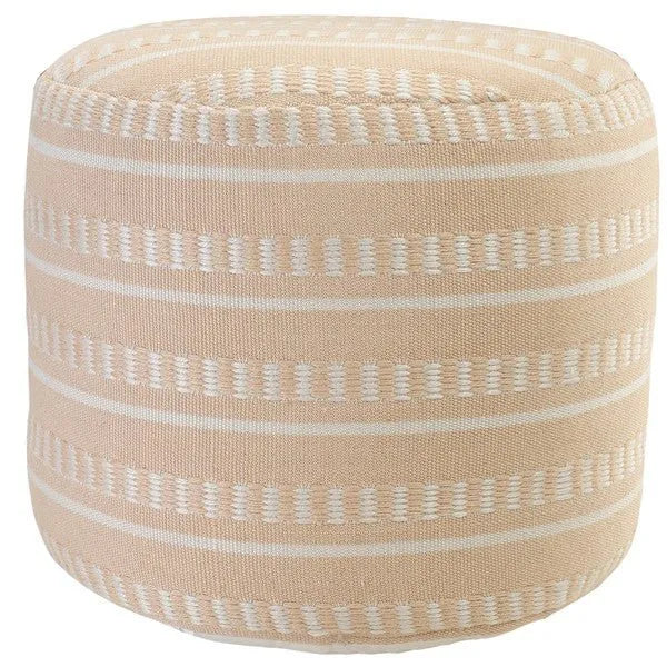 Clementine 34014PCH Peach Pouf - Baconco