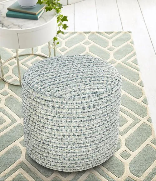 Clementine 34018SWB Sweet Blue Pouf - Baconco