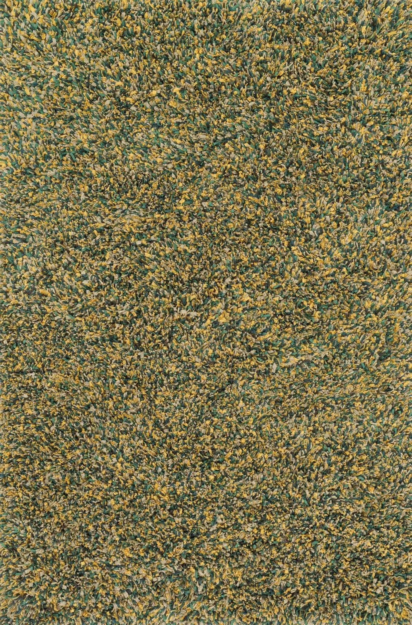 Cleo Shag CO 01 Teal / Gold Rug - Baconco