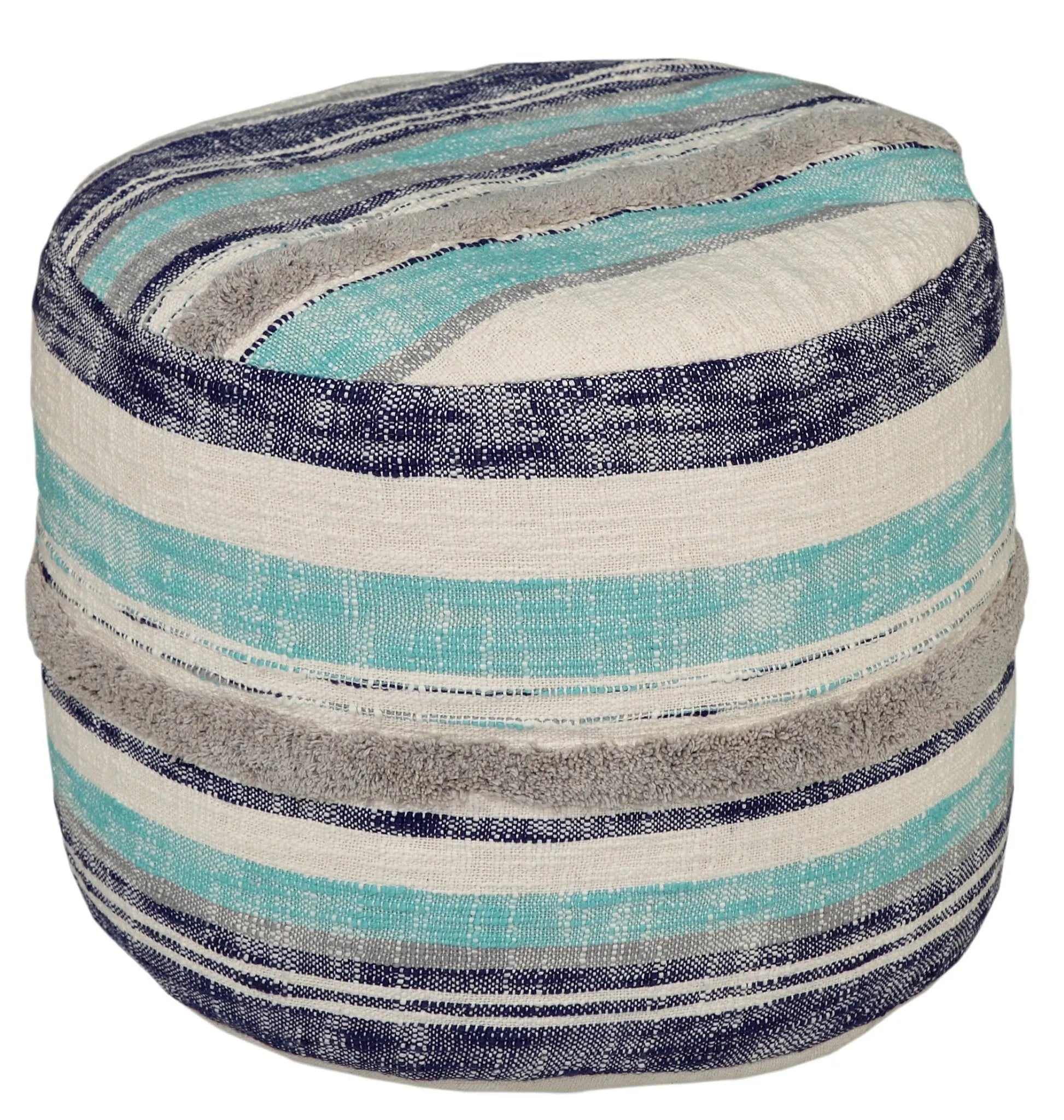 Coastal Stripe LR99719 Pouf - Baconco