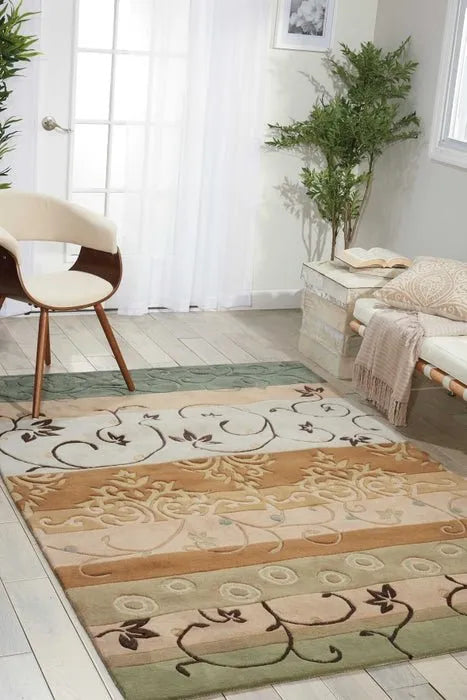 Contour CON10 Green Rug - Baconco