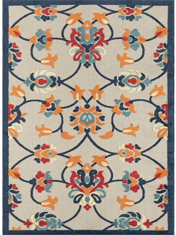 Copa Cabana 81814ORA Orange/Multi Rug - Baconco