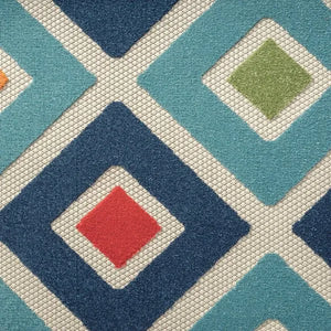 Copa Cabana 81816TML Teal/Multi Rug - Baconco