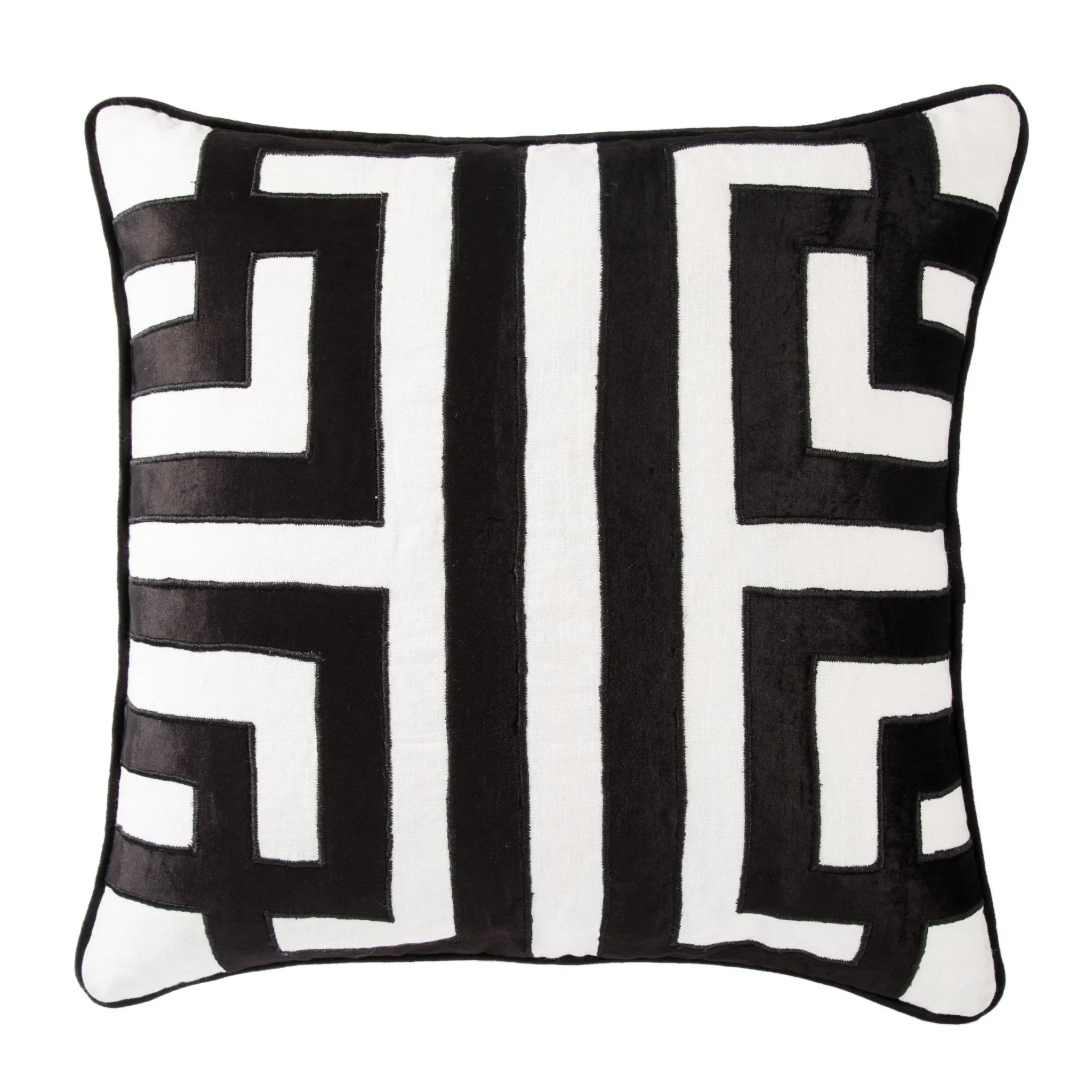 Cosmic By Nikki Chu Cnk08 Ordella White/Black Pillow - Baconco