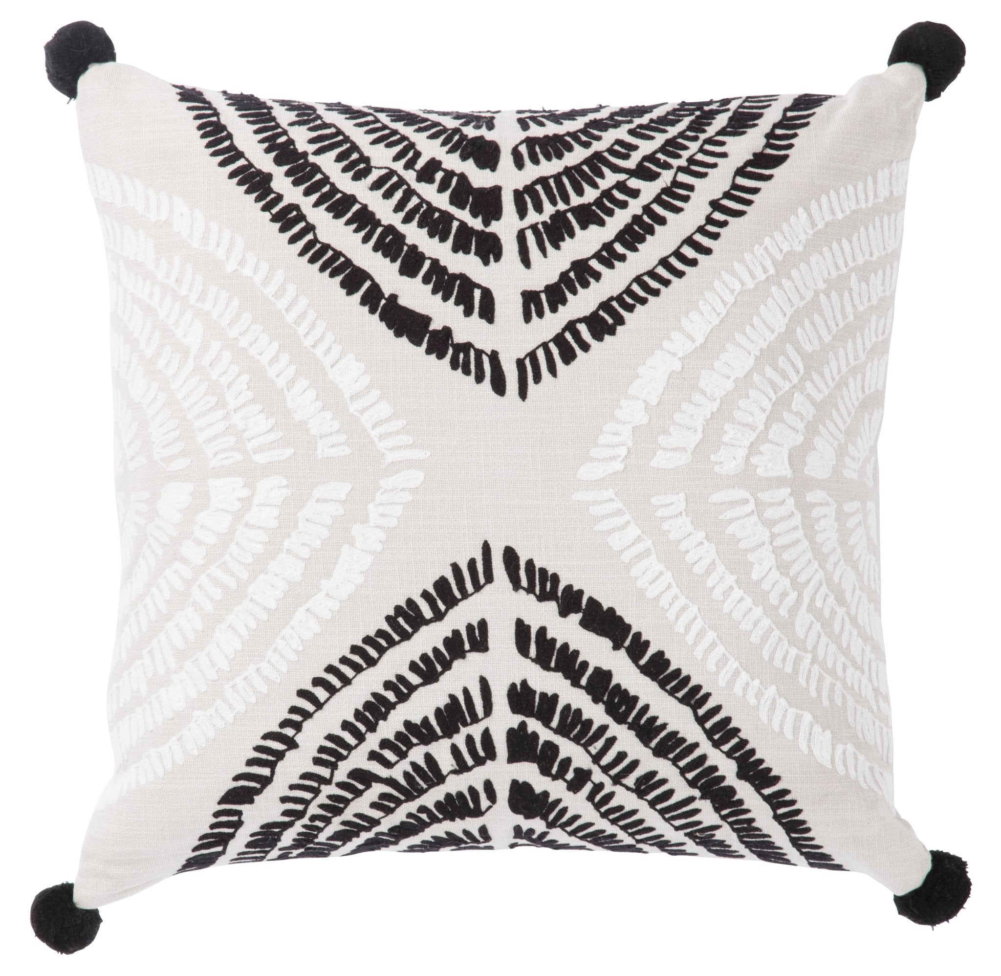 Cosmic By Nikki Chu CNK54 Angelika Black/Silver Pillow - Baconco