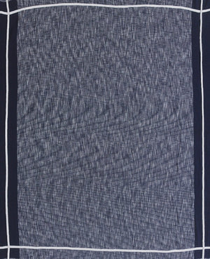 Cotton Lr81484 Navy/White Coverlet - Baconco