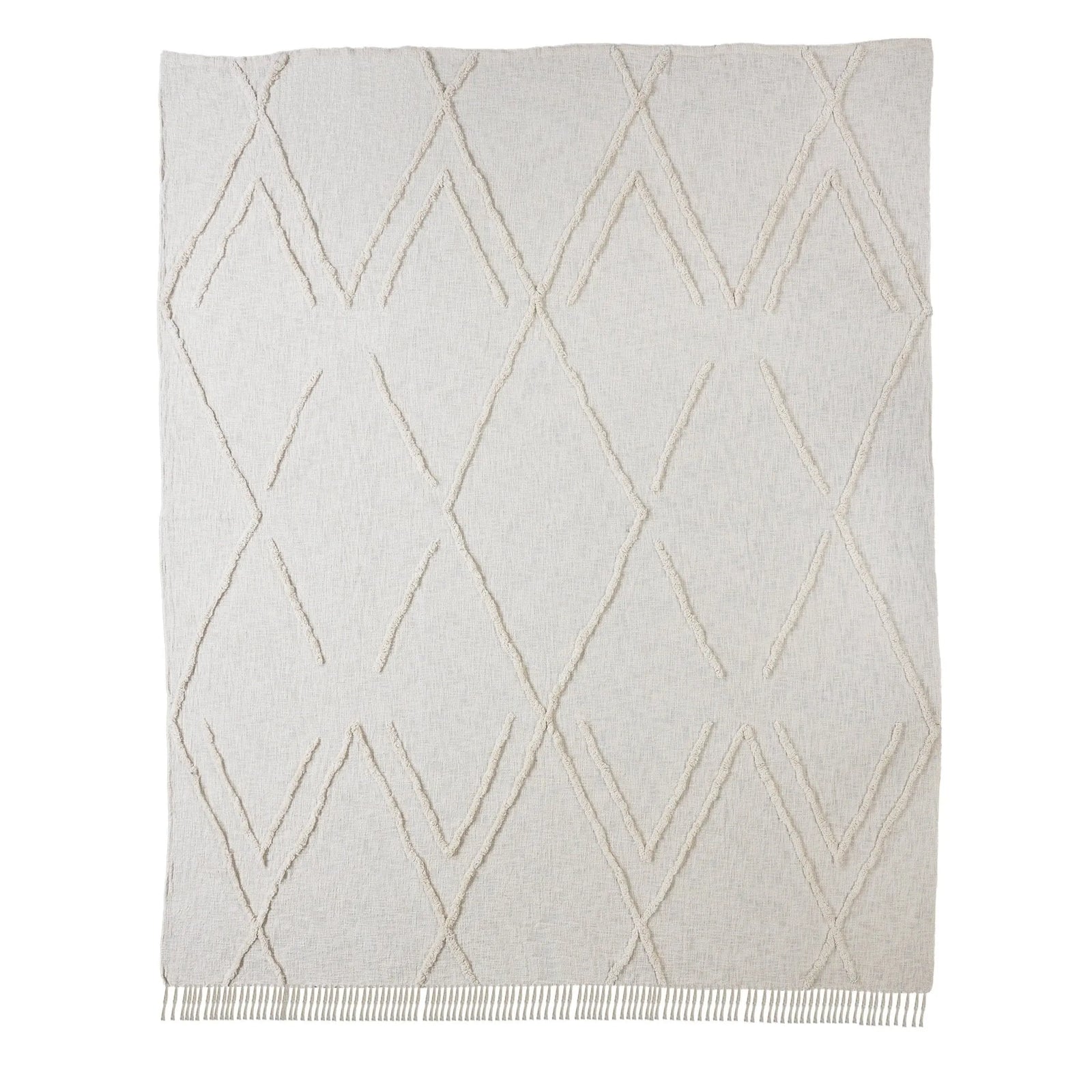 Cotton Lr81486 Ivory Coverlet - Baconco