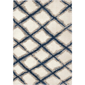 Cotton Tail 8308 Line Trellis White Rug - Baconco