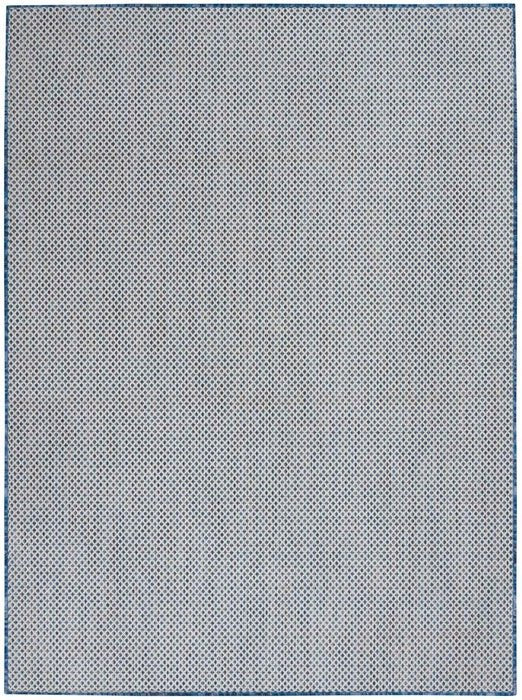 Courtyard COU01 Ivory/Blue Rug - Baconco