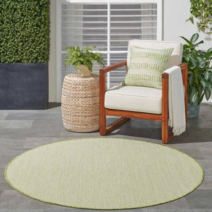 Courtyard COU01 Ivory/Green Rug - Baconco