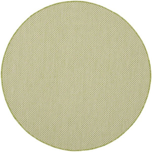 Courtyard COU01 Ivory/Green Rug - Baconco