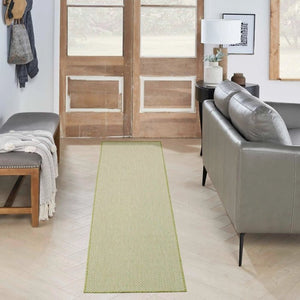 Courtyard COU01 Ivory/Green Rug - Baconco