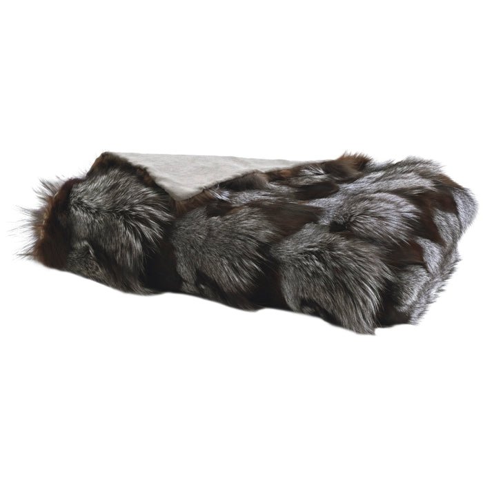 Couture Fur F7108 Dark Grey Throw Blanket - Baconco