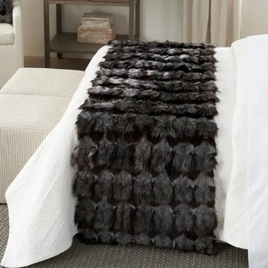 Couture Fur F7108 Dark Grey Throw Blanket - Baconco