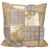 Couture Nat Hide S6078 Beige/Gold Pillow - Baconco