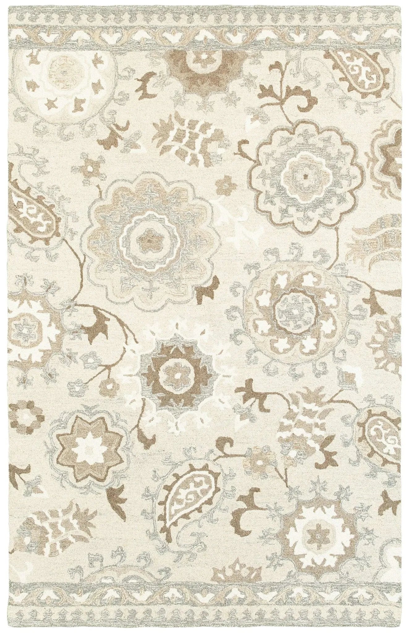 Craft 93005 Ivory/ Grey Rug - Baconco