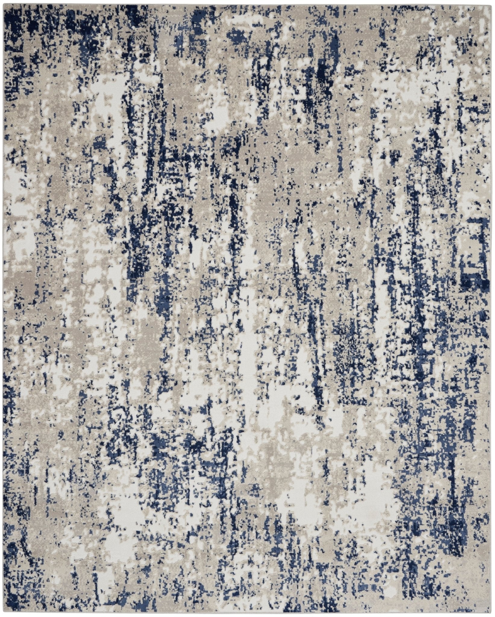 Cyrus CYR03 Ivory/Navy Rug - Baconco