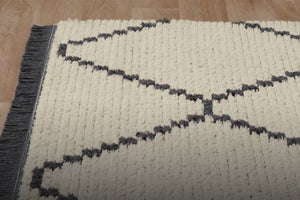 Alice ALI-04 Cream/Charcoal Rug