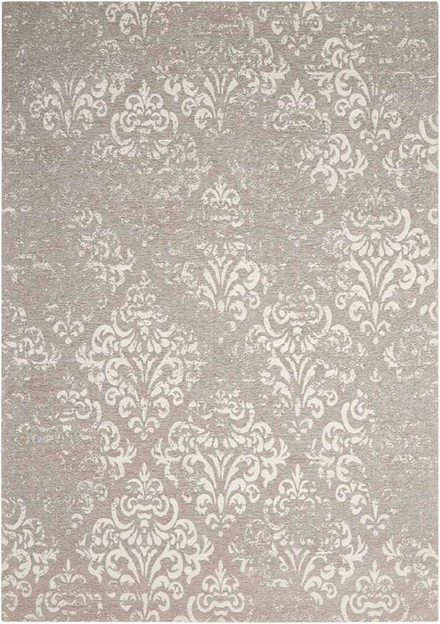 Damask DAS03 Ivory/Grey Rug - Baconco