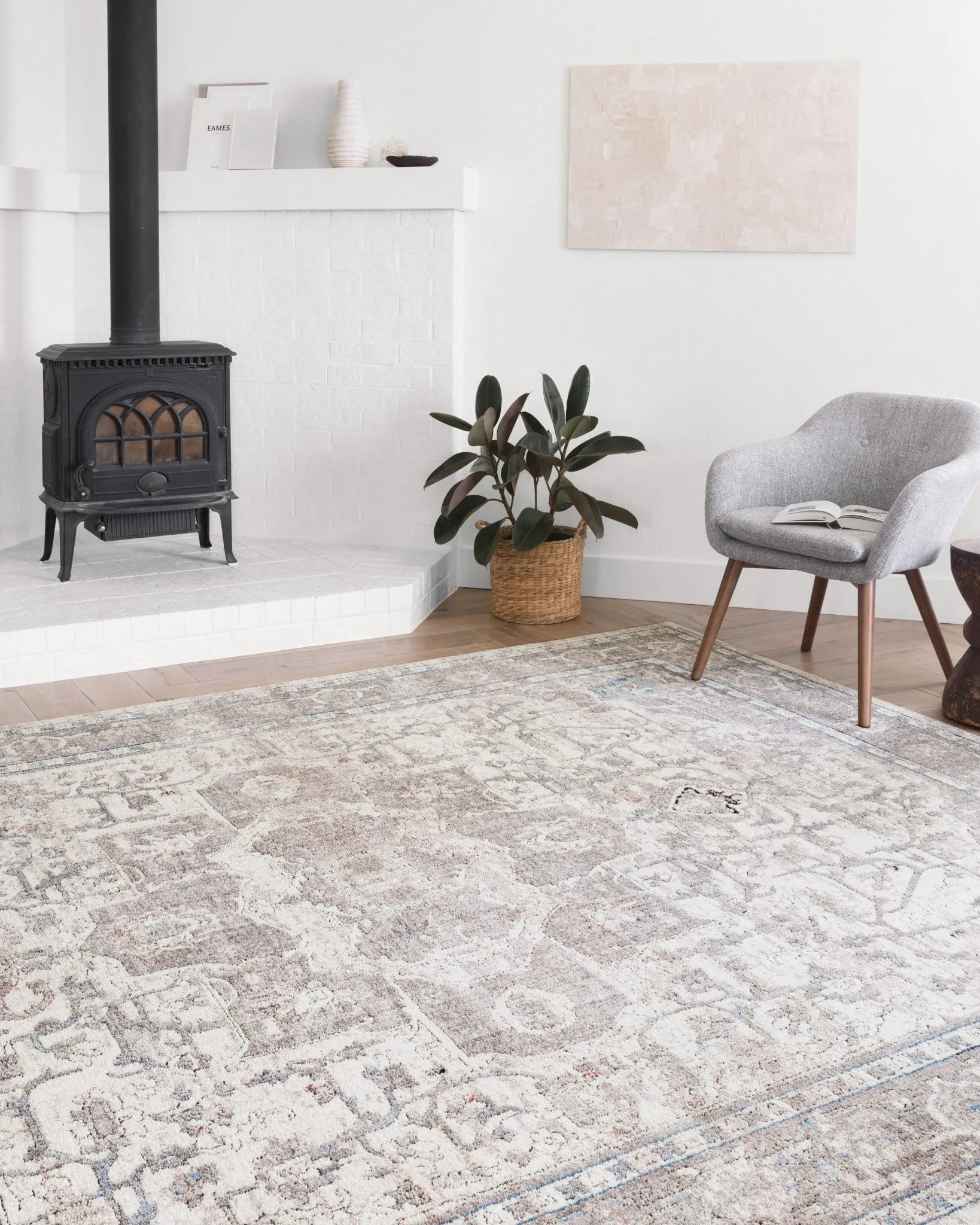 Dante DN-05 Ivory/Stone Rug - Baconco