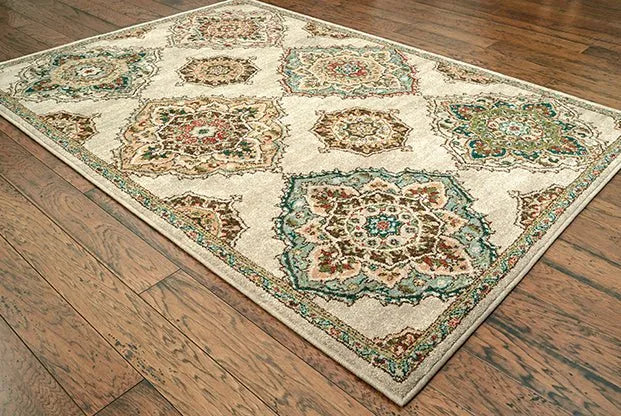 Dawson 8334A Beige/ Multi Rug - Baconco