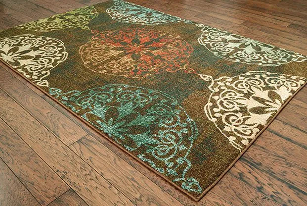 Dawson 8522C Brown/ Multi Rug - Baconco