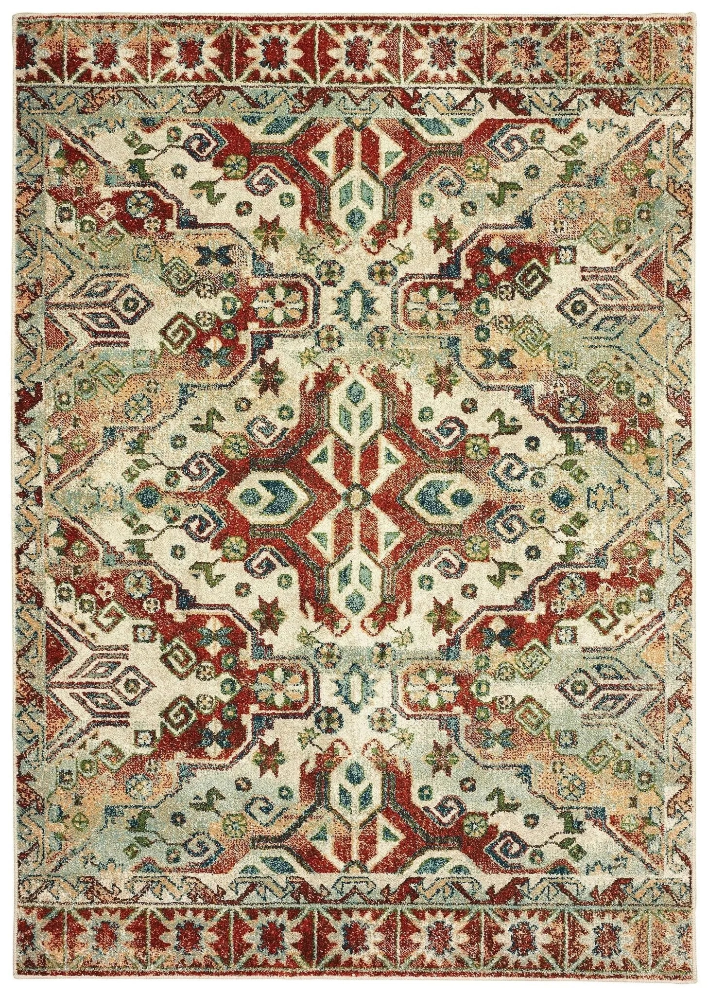 Dawson 8533A Rust/ Ivory Rug - Baconco