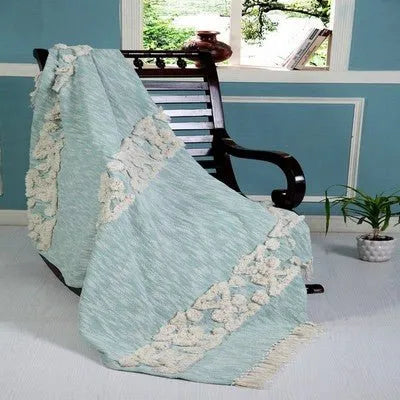 Dayton 80141SBL Sky Blue Throw Blanket - Baconco