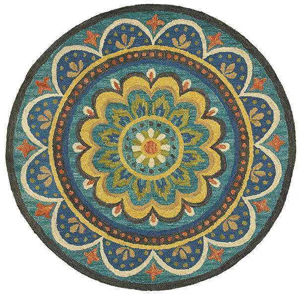 Dazzle LR54026 Blue Rug - Baconco