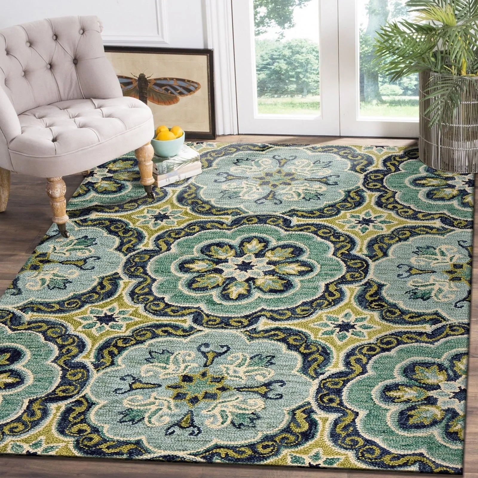 Dazzle LR54076 Green Rug - Baconco