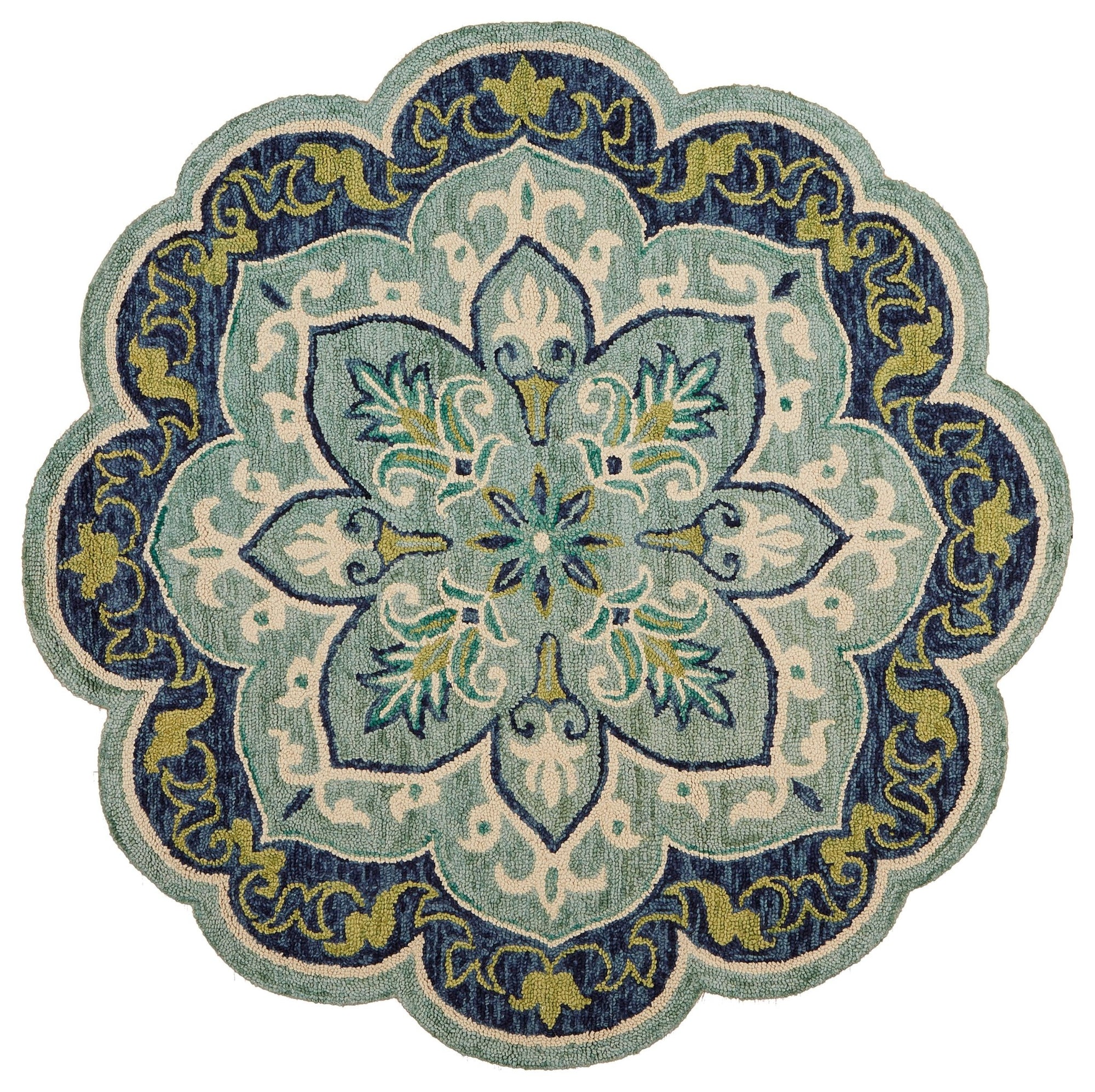 Dazzle LR54077 Teal Rug - Baconco