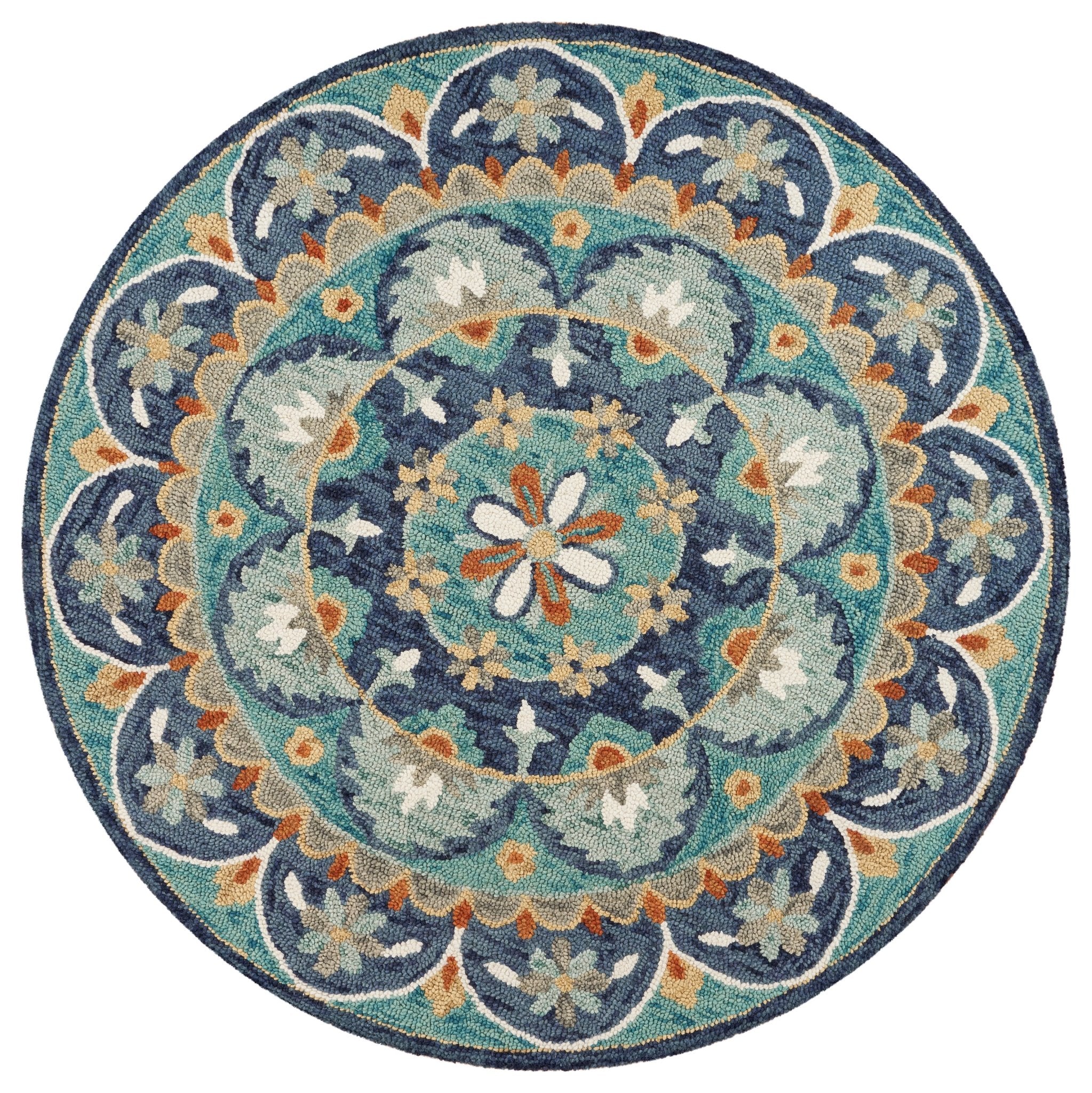 Dazzle LR54099 Blue Rug - Baconco