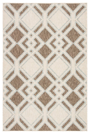 Decora by Nikki Chu DNC19 Samba Brown/Light Blue Rug - Baconco