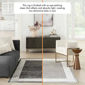 Desire DSR01 Charcoal/Silver Rug - Baconco