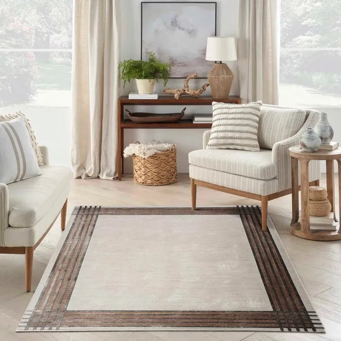 Desire DSR01 Ivory/Silver Rug - Baconco