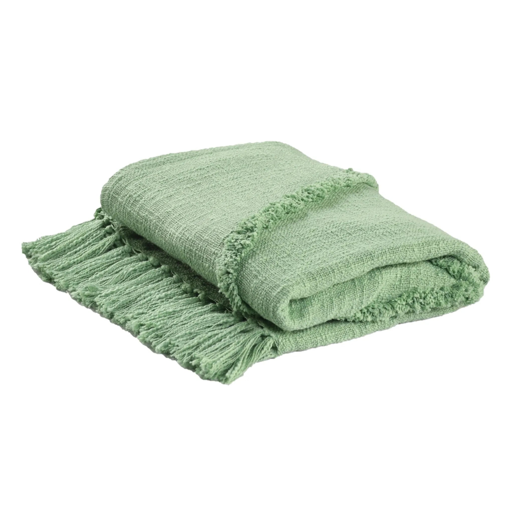 Diamond Lr80194 Light Green Throw Blanket - Baconco