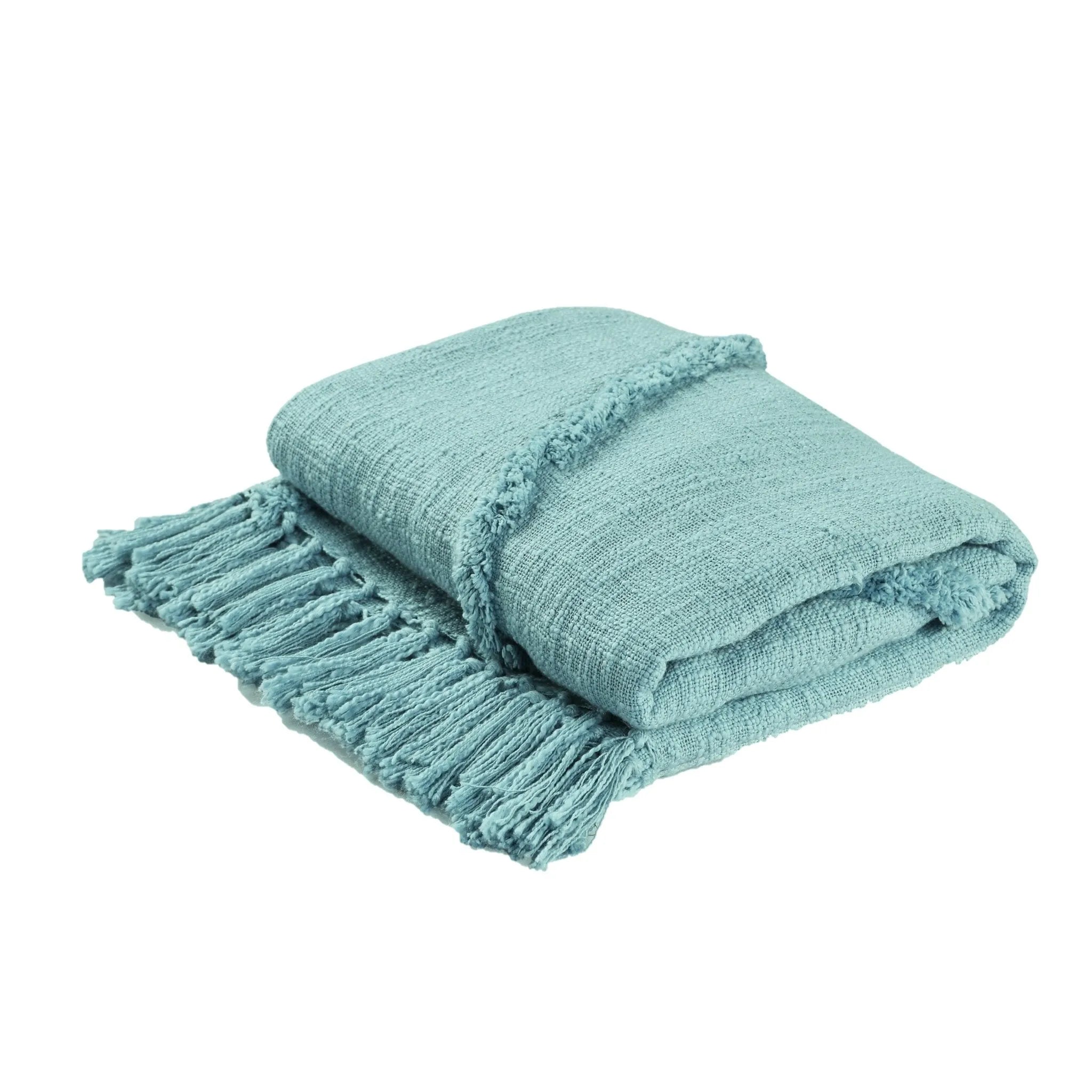 Diamond Lr80195 Aqua Sky Blue Throw Blanket - Baconco