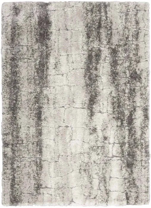 Dreamy Shag DRS01 Ivory/Charcoal Rug - Baconco